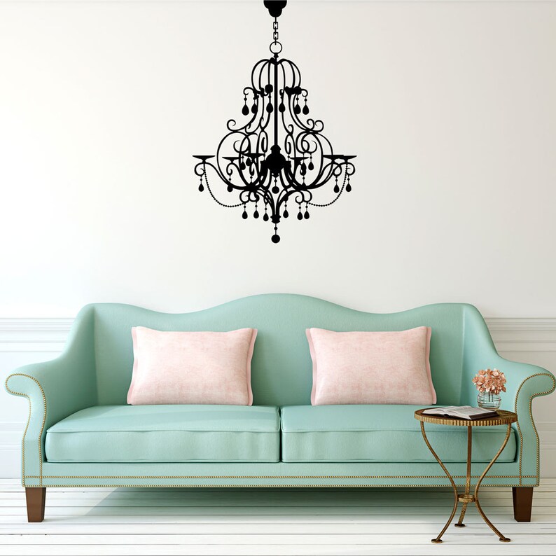 Chandelier Wall Decal Etsy
