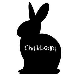 Reusable Chalkboard Bunny Wall Decal image 2
