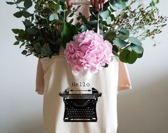 Typewriter Tote Bag