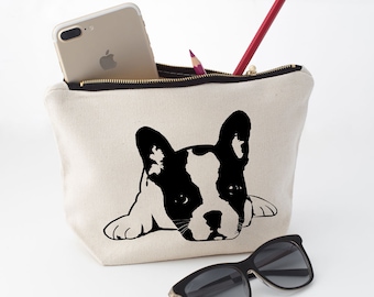 French Bulldog Pouch / Makeup Bag / Pencil Case