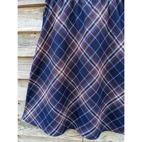 Vtg 70s 80s Collegiate PLAID Skirt 31" Waist - image 7