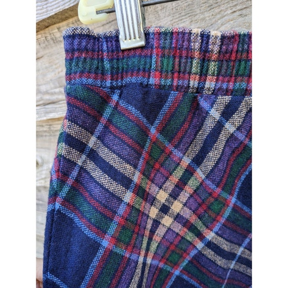 Vtg 70s 80s Collegiate PLAID Skirt 31" Waist - image 6