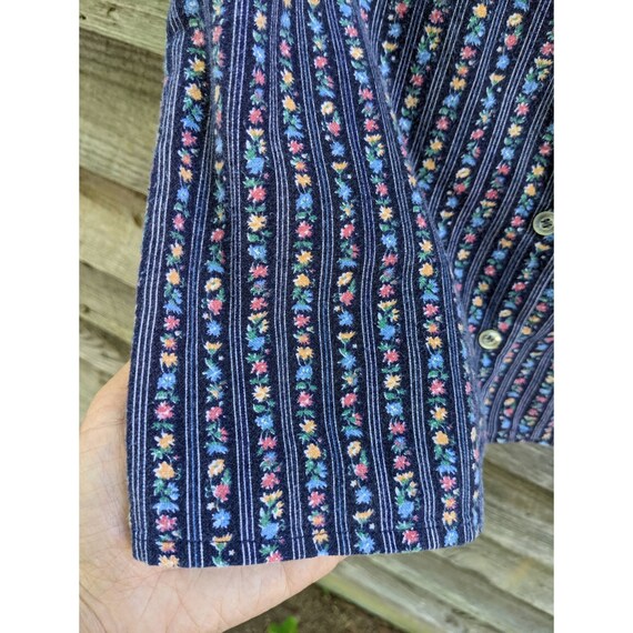 Vtg 80's does 40's Puff Sleeve Top, Softest Cotto… - image 6
