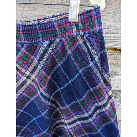 Vtg 70s 80s Collegiate PLAID Skirt 31" Waist - image 5