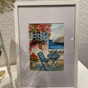 ORIGINAL Aquarellmalerei, Aquarellbild Landschaft, Keine Kopie oder Druck!