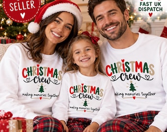 Personalised Cousin Crew Christmas Jumper, Matching Kids Christmas Sweatshirt, Cousins Xmas Gift