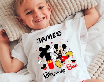 Verjaardag Mickey Mouse verjaardag familieshirts, verjaardag bijpassende familie shirts, verjaardag Mickey jaar, verjaardag Disney familie shirts, rood