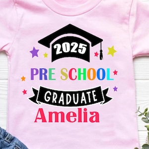 Personalised Nursery Graduation T Shirt, Preschool Graduation T Shirt, Nursery T Shirt, Nursery Keepsake, Pre School Keepsake, Graduate