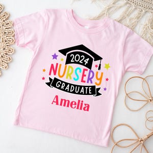 Personalised Nursery Graduation T Shirt, Preschool Graduation T Shirt, Nursery T Shirt, Nursery Keepsake, Pre School Keepsake, Graduate