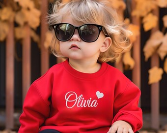 Personalised Mama Embroidered Sweatshirt, Custom Mum Embroidery Sweater Mummy Outfits, Personalised Mum and daughter name Mother Day
