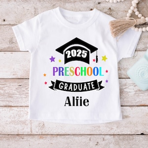 Personalised Nursery Graduation T Shirt, Preschool Graduation T Shirt, Nursery T Shirt, Nursery Keepsake, Pre School Keepsake, Graduate
