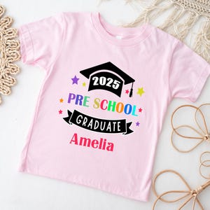 Personalised Nursery Graduation T Shirt, Preschool Graduation T Shirt, Nursery T Shirt, Nursery Keepsake, Pre School Keepsake, Graduate