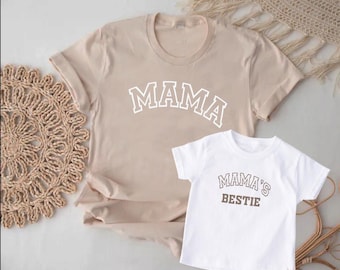 Mama & Mama's Bestie Matching T-Shirt Set: Mother's Day Outfit