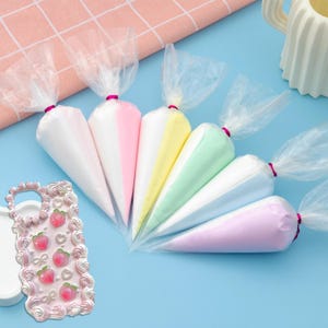 Two-Tone Decoden Cream Fake Whipped Cream Glue Kit, Simulation Frosting For DIY (Two-Tone Set)