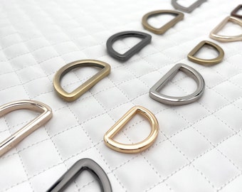 Zinc Alloy D-Ring Connector: Bag & Purse Strap Buckle (1-1.5 inch)