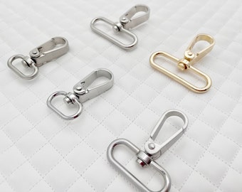 Alliage de zinc de 1 "à 2" crochets pivotants pour sac à main fermoir à mousqueton Push Gate, 1 pièce, sac poignée de chaîne de sac à main remplacement de matériel