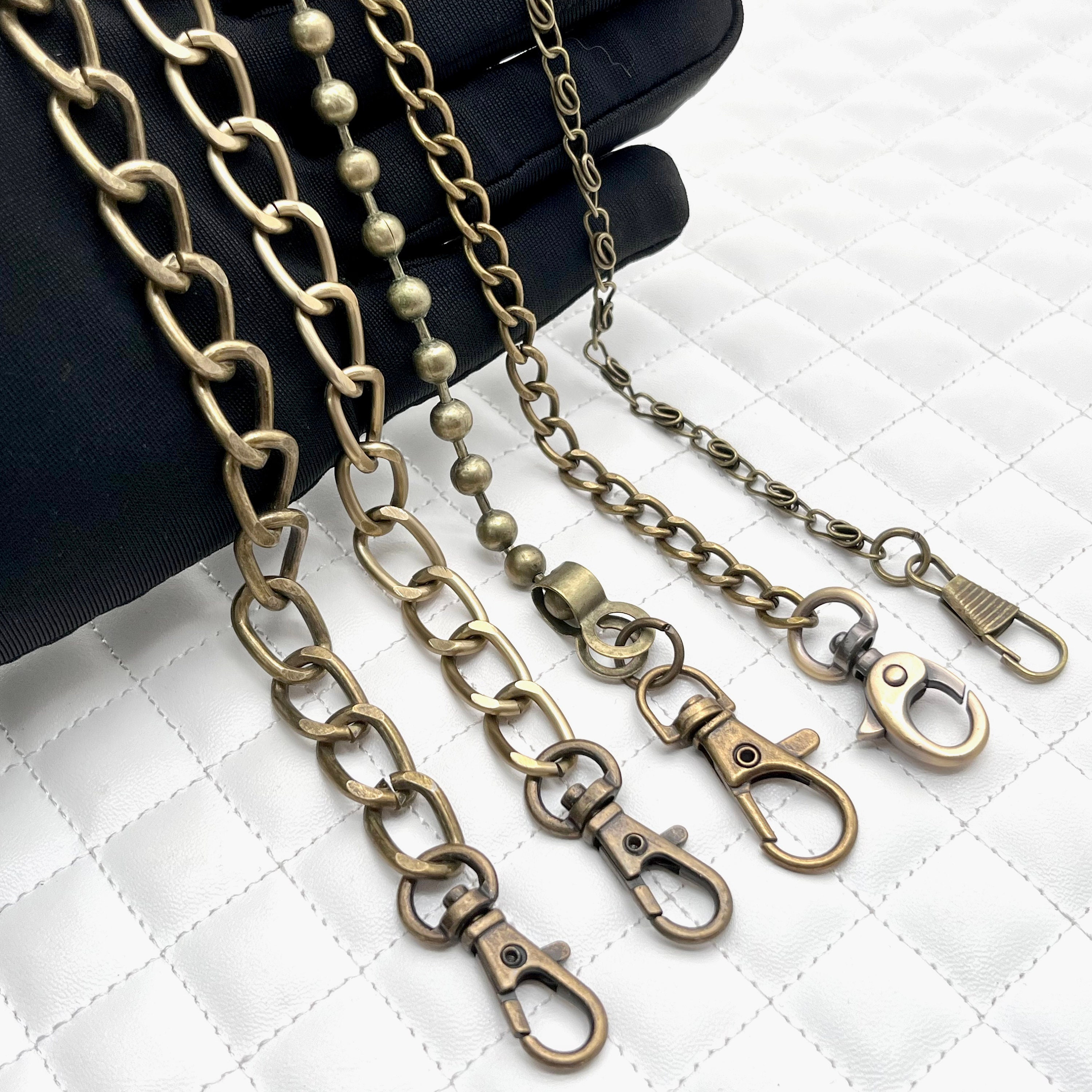 41.5“ to 47" crossbody purse bag chain , anti brass