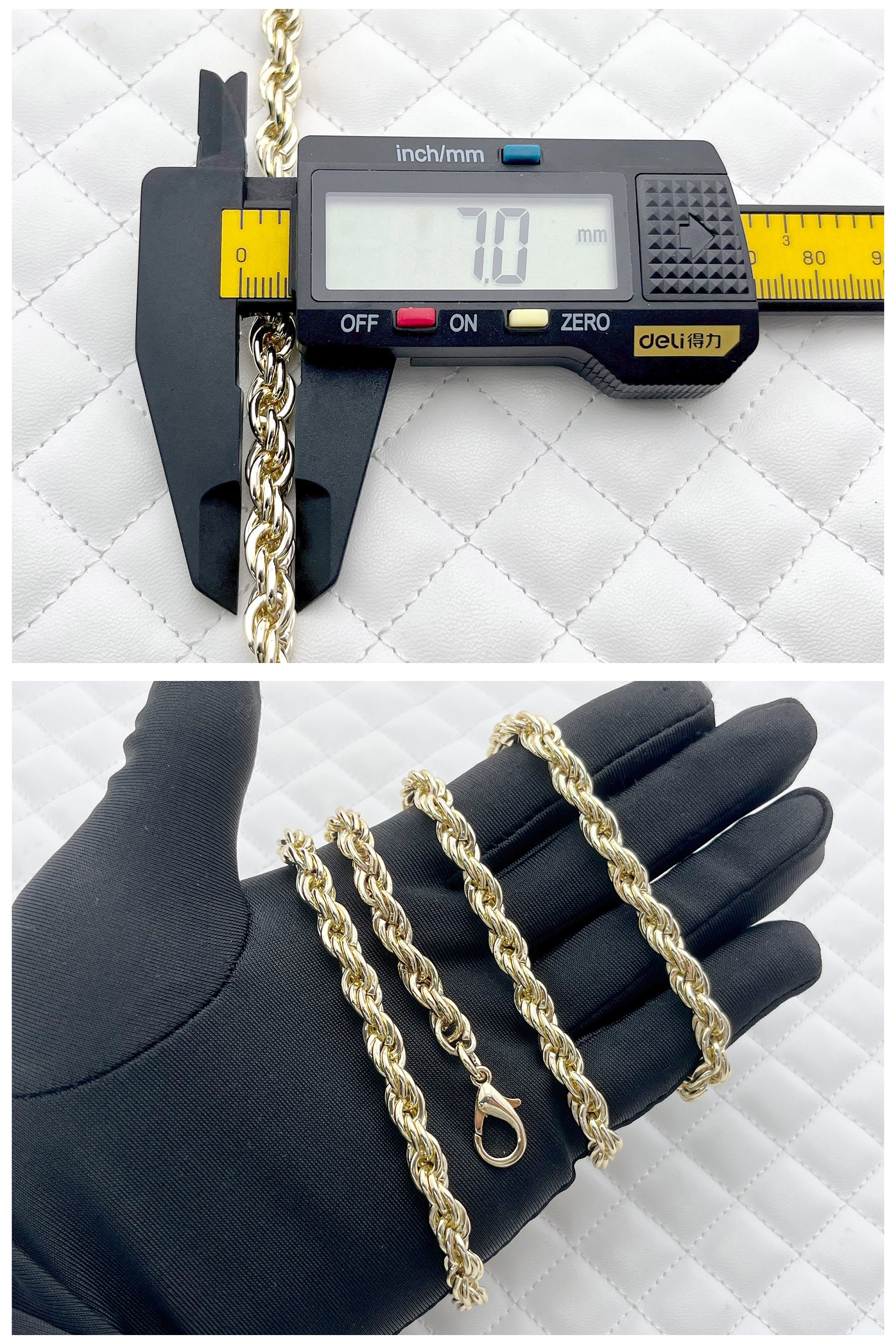 Light Gold Crossbody Purse Chain: Iron Bag Handles With Clips - Etsy