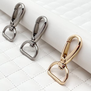 3/4“ 5/8" zinc alloying Bag purse swivel hooks Push Gate Snap Hooks clasp ,nickel gold, 1 piece, bag Purse chain handle Hardware replacement
