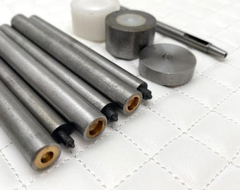 Dome Top Snap Fastener Setting Tool Kit: Leather Craft Installation