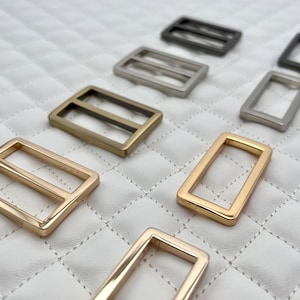 1 1/4 inch Slide adjuster Buckle and Rectangle ring, strap buckle purse ring,Zinc alloying ,1 piece , bag purse hardware replacement