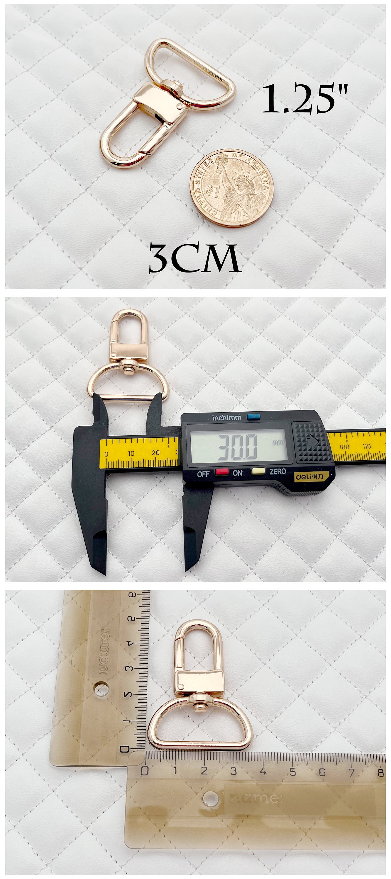 Nylon Coil Goyunwell Purse Zipper Pull Charms 5/8“ To Zinc