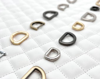 Zinc Alloy D-Ring Connector: Bag & Strap Hardware (3/8" - 3/4")