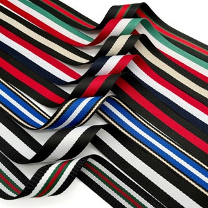 1,5" polyester-katoenmix streepjacquardband, op maat gesneden, tasriempje, tasriem vervangen