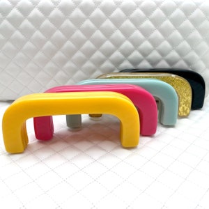 5&quot; x 2&quot; Acrylic resin Rectangle screw in coin bag purse Pouch Bag Clutch Frame, 5 colors ,for Purse Bag Making replacement