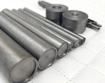Flat Top Rivet Setting Tool Kit: Leather Craft Installation