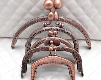 Metal Purse Frame, Kiss Lock, Sew-In