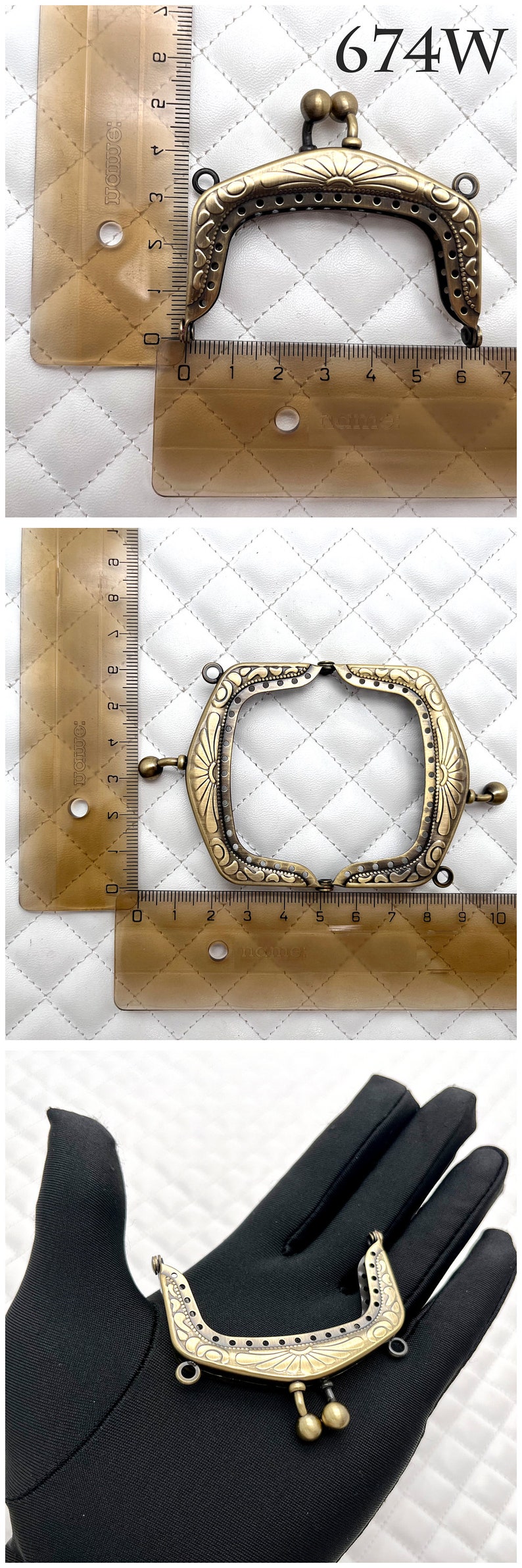 7 size zinc alloying Emboss vintage coin bag purse Pouch Bag Clutch Frame ,kiss clasp lock, anti bronze, for Purse Bag Making replacement 674W 2 3/8"x1 9/16"