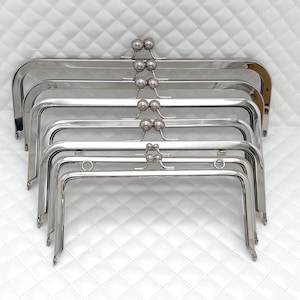 7 size to choose Iron Rectangle glue on coin bag purse Pouch Bag Clutch Frame ,kiss clasp lock, nickel, for Purse Bag Making replacement
