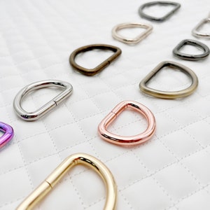1“ to 2&quot; Iron Non-Welded Bag purse D-ring connector D ring loops strap buckles ,1 piece , bag Purse Link Connector Hardware replacement