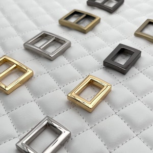5/8 inch Slide adjuster Buckle and Rectangle ring, strap buckle purse ring Zinc alloying ,1 piece , bag purse hardware replacement