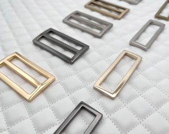 2 inch Slide adjuster Buckle and Rectangle ring, strap buckle purse ring Zinc alloying ,1 piece , bag purse hardware replacement