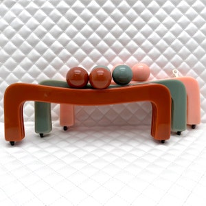 8 1/2 "x 3" Acrylharz einschraubbar Münzbeutel Geldbörse Beutel Clutch Rahmen, 3 Farben, Kunststoff Verschluß