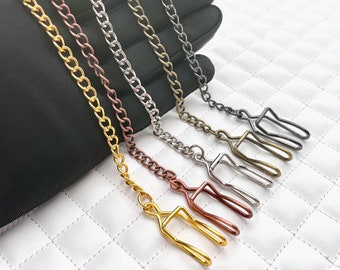 14.5&quot; Pocket watch chain, Gunmetal, gold, nickel, rose gold, anti brass, for Pocket Watch Accessories pocket chain replacement