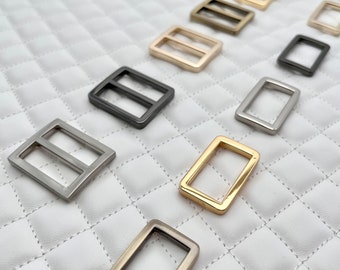 1 inch Zinc Alloy Slide Adjuster Buckle and Rectangle Ring: Bag Hardware