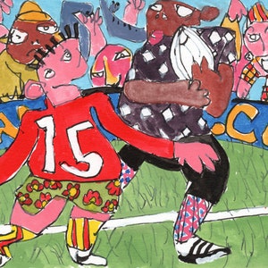The rugby game