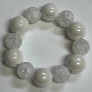 White harmony bead bracelet