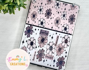 Inspirational Kindle Insert, Kindle Insert, E Reader Insert, Oasis Insert, Floral Kindle Insert, Kindle Accessory, Daisy, Gift for Readers