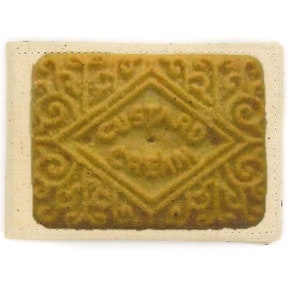Oyster-kaarthouder. houder van een buspas. portemonnee voor reiskaarthouders. Vla crème print. Kaart portemonnee. Oystercard-portemonnee. Koekjeskaarthouder.