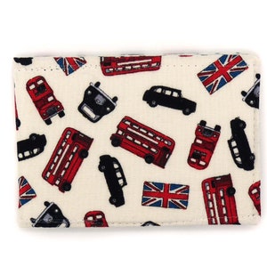 Porte-cartes Oyster. Impression transports londoniens. Portefeuille porte-cartes Oyster. Titulaire de la carte de crédit. Porte-cartes de voyage. Taxi londonien. Union Jack. Autobus.