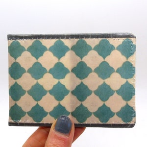 Oyster-kaarthouder, buskaarthouder, reiskaarthouder, kaartportemonnee. Portemonnee met tegelprint. Oyster-kaartportemonnee, creditcardhouder