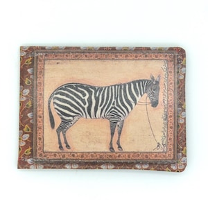 Oyster-kaarthouder. houder van een buspas. Portemonnee met reiskaarthouder. Zebraprint. Kaart portemonnee. Oystercard-portemonnee. Kaarthouder.
