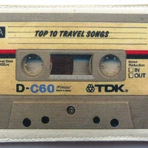 Kaarthouder met cassetteband.