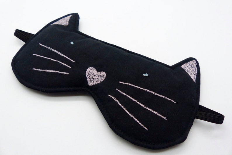 Schlafmaske Mit Katzen-Motiv - Weiche Augenmaske Für Erholsamen Schlaf