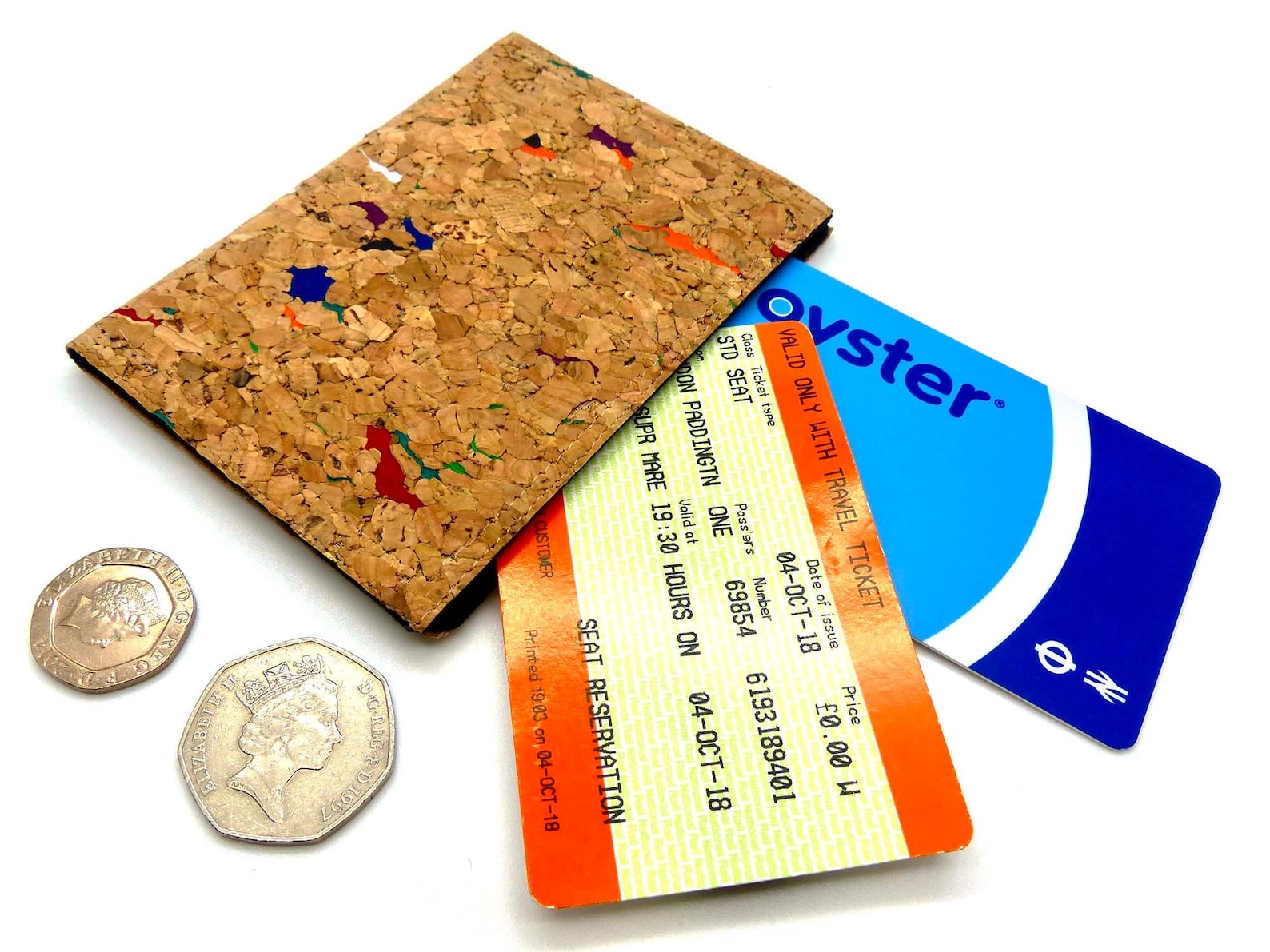 Oyster Card Holder Travel Card Holder Wallet. Natural Cork Etsy