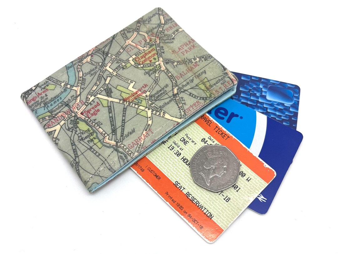 London Map Oyster Card Holder: Wandsworth, Clapham, Balham - Etsy